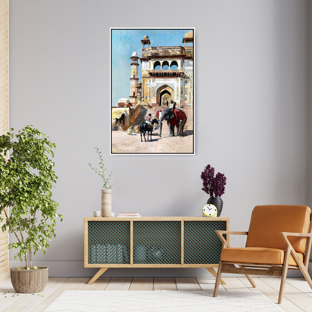 Before The Great Jami Masjid - FLOATING FRAME