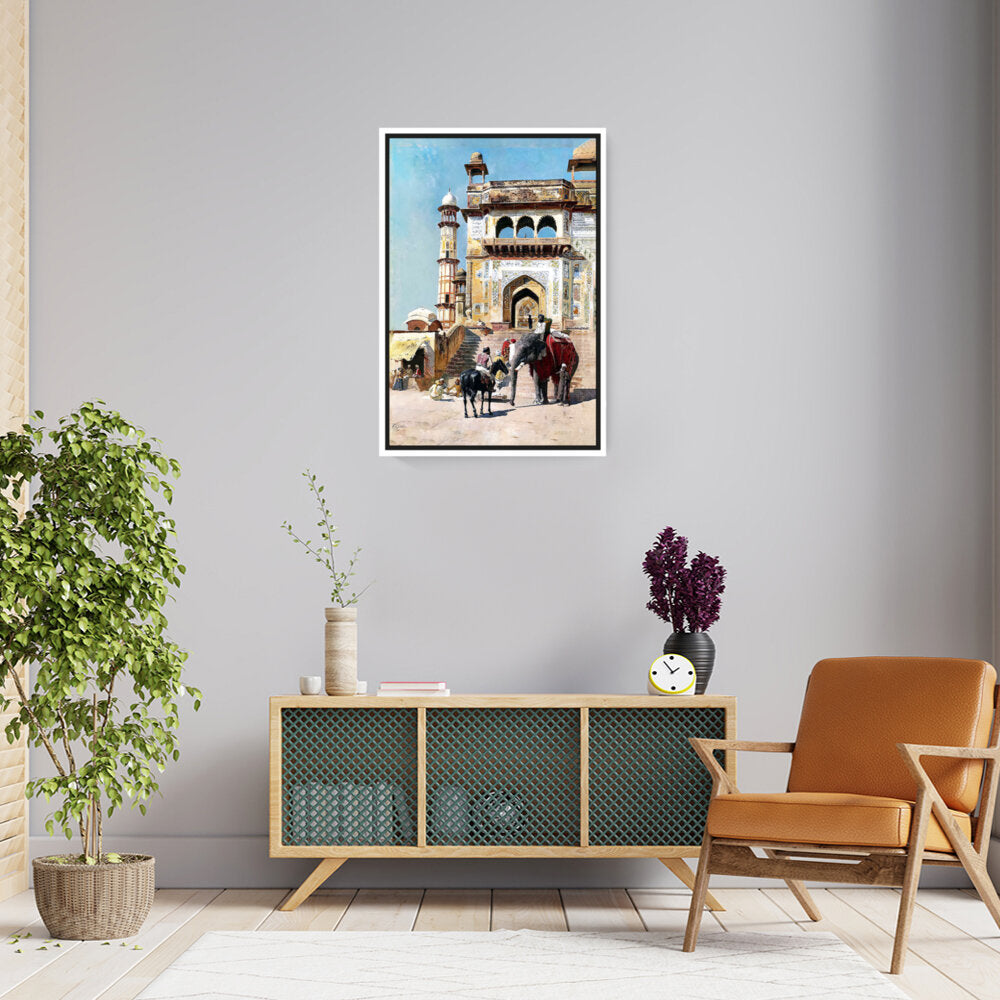 Before The Great Jami Masjid - FLOATING FRAME