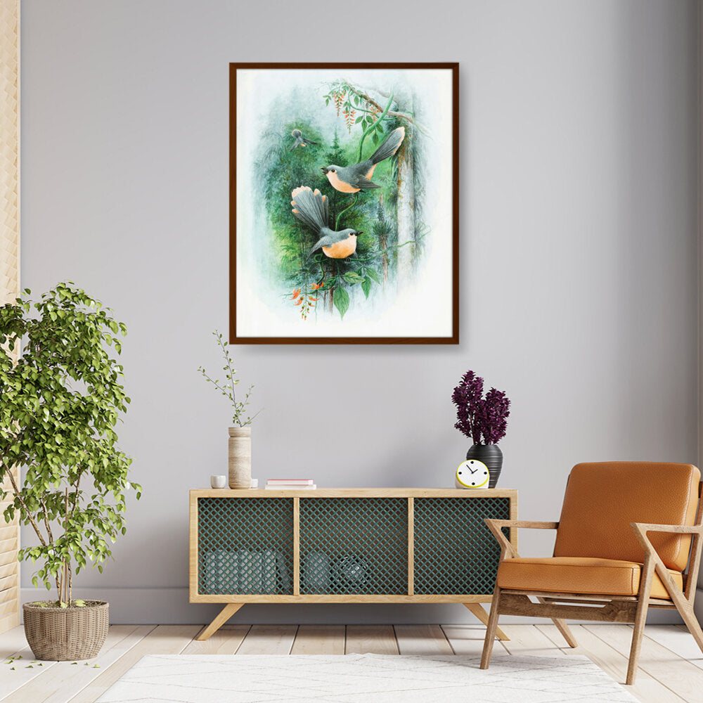 Bird Art - Framed Canvas