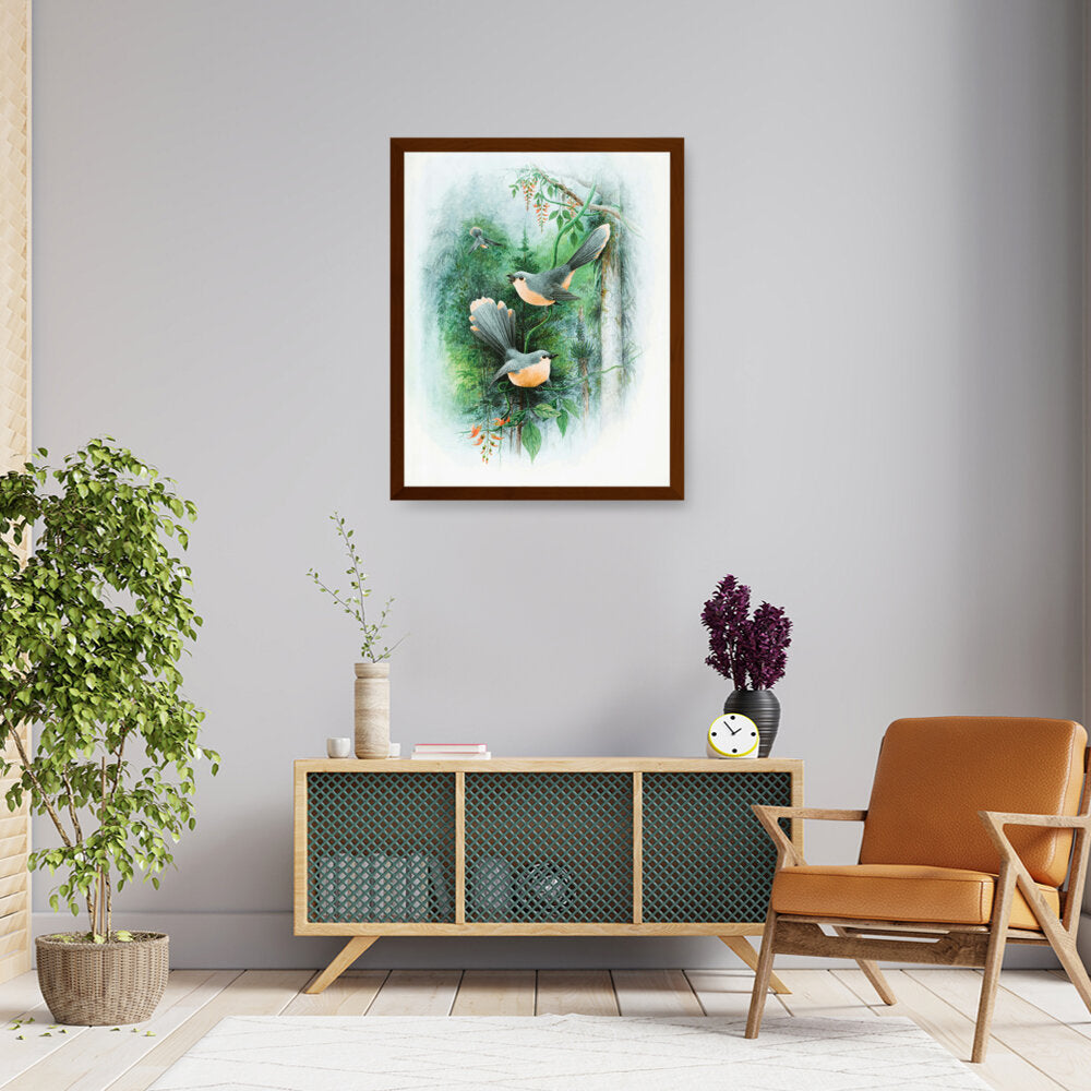 Bird Art - Framed Canvas