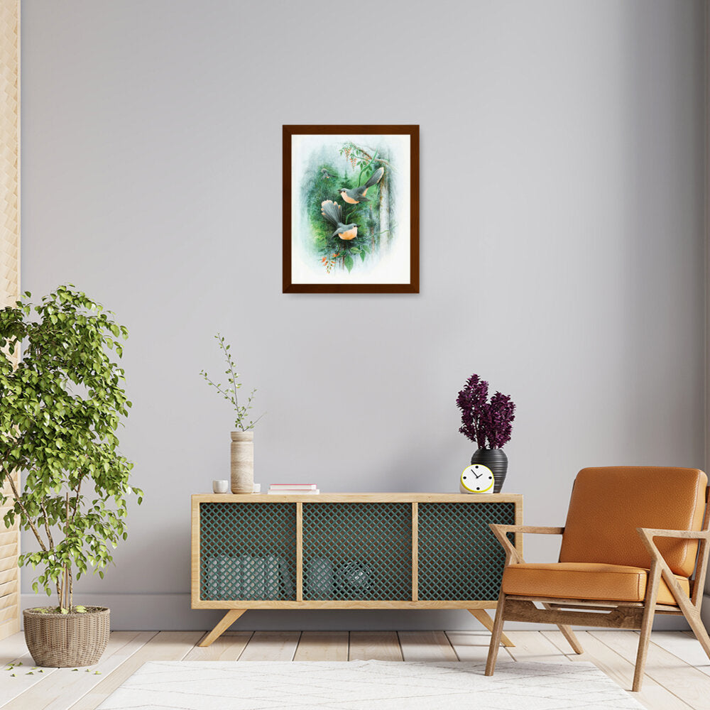 Bird Art - Framed Canvas