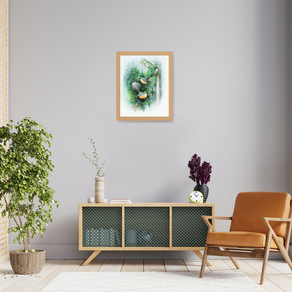 Bird Art - Framed Canvas