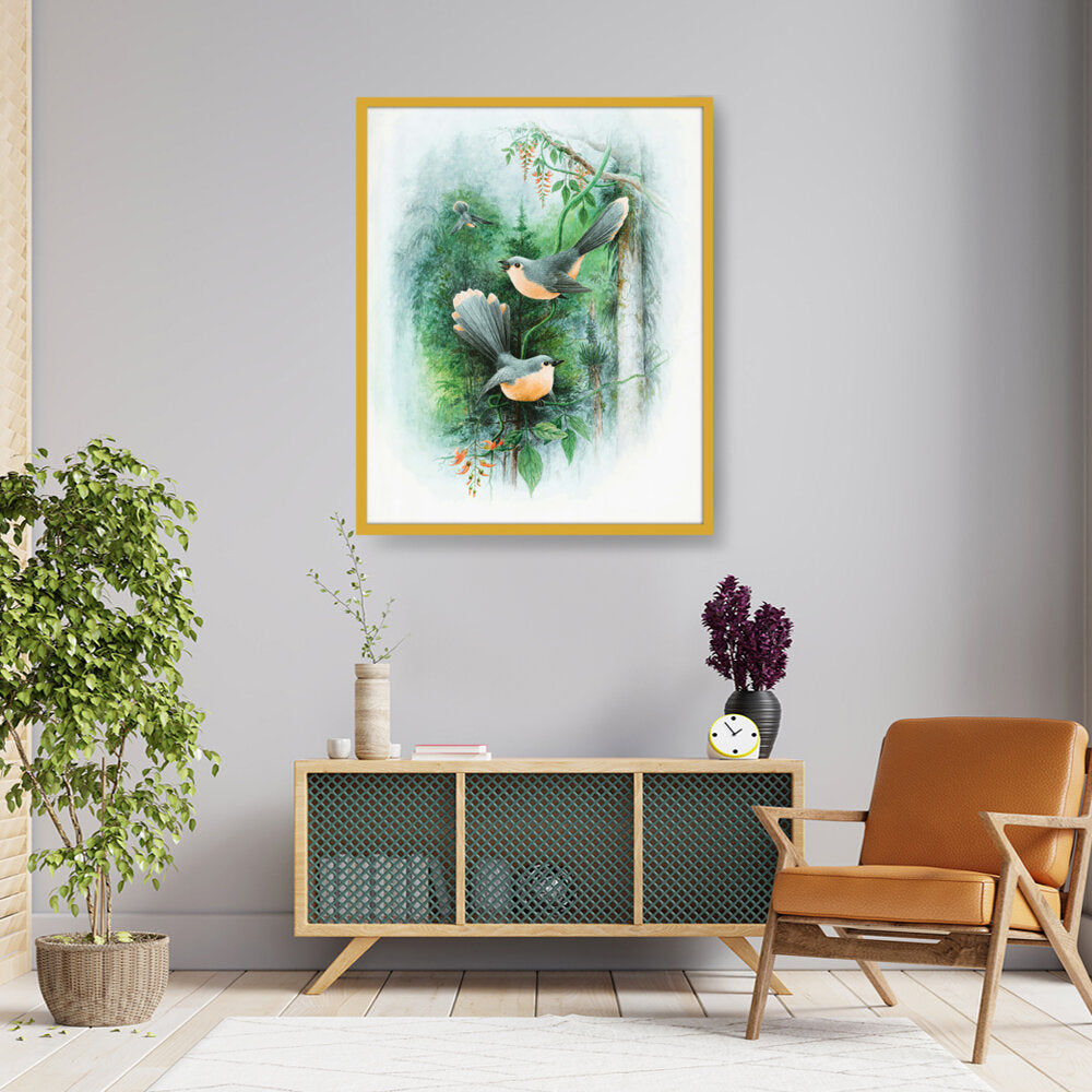 Bird Art - Framed Canvas