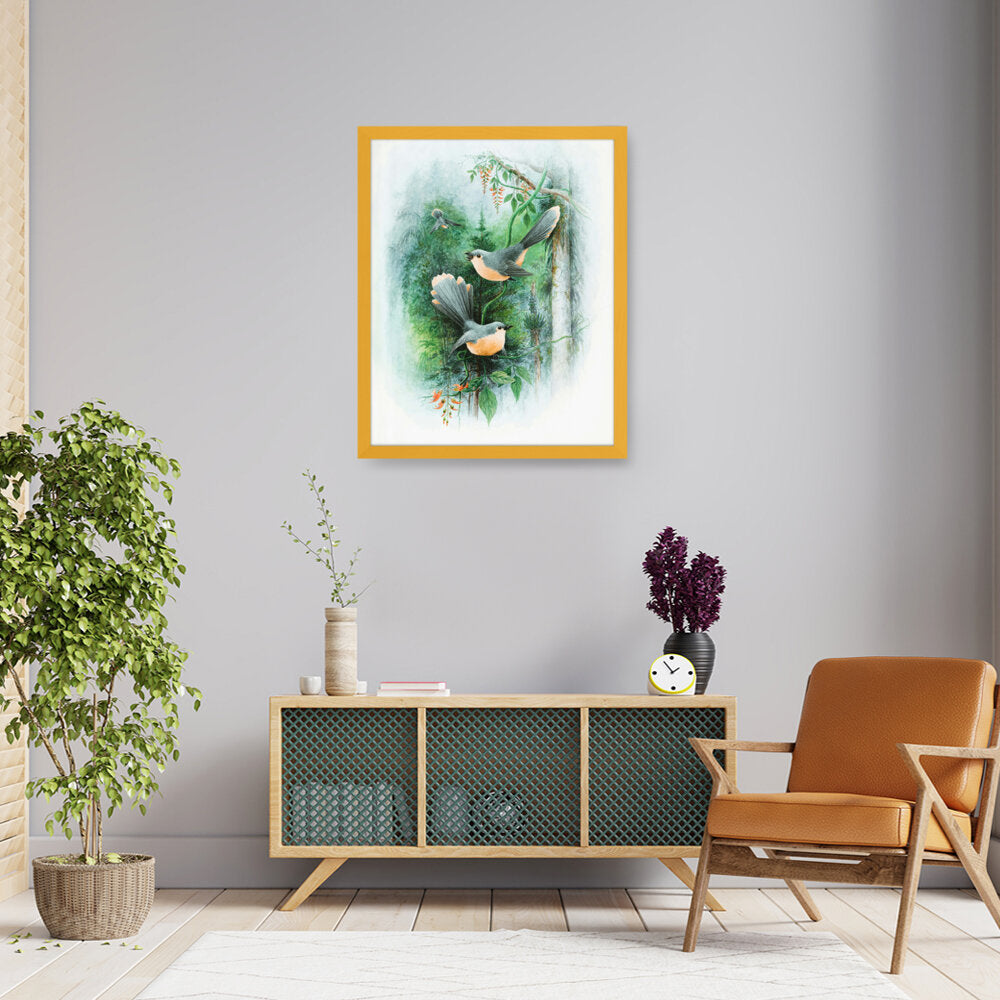 Bird Art - Framed Canvas