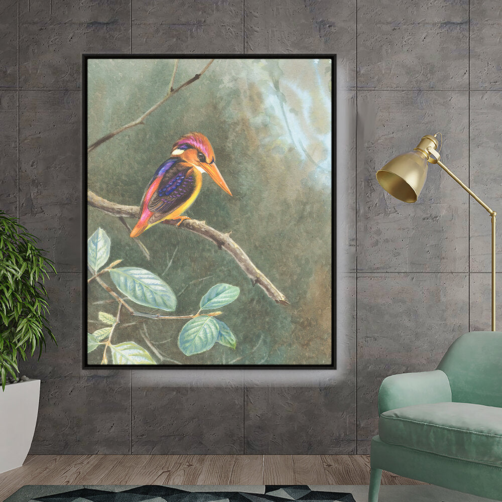 Painting Of Bird - FLOATING FRAME