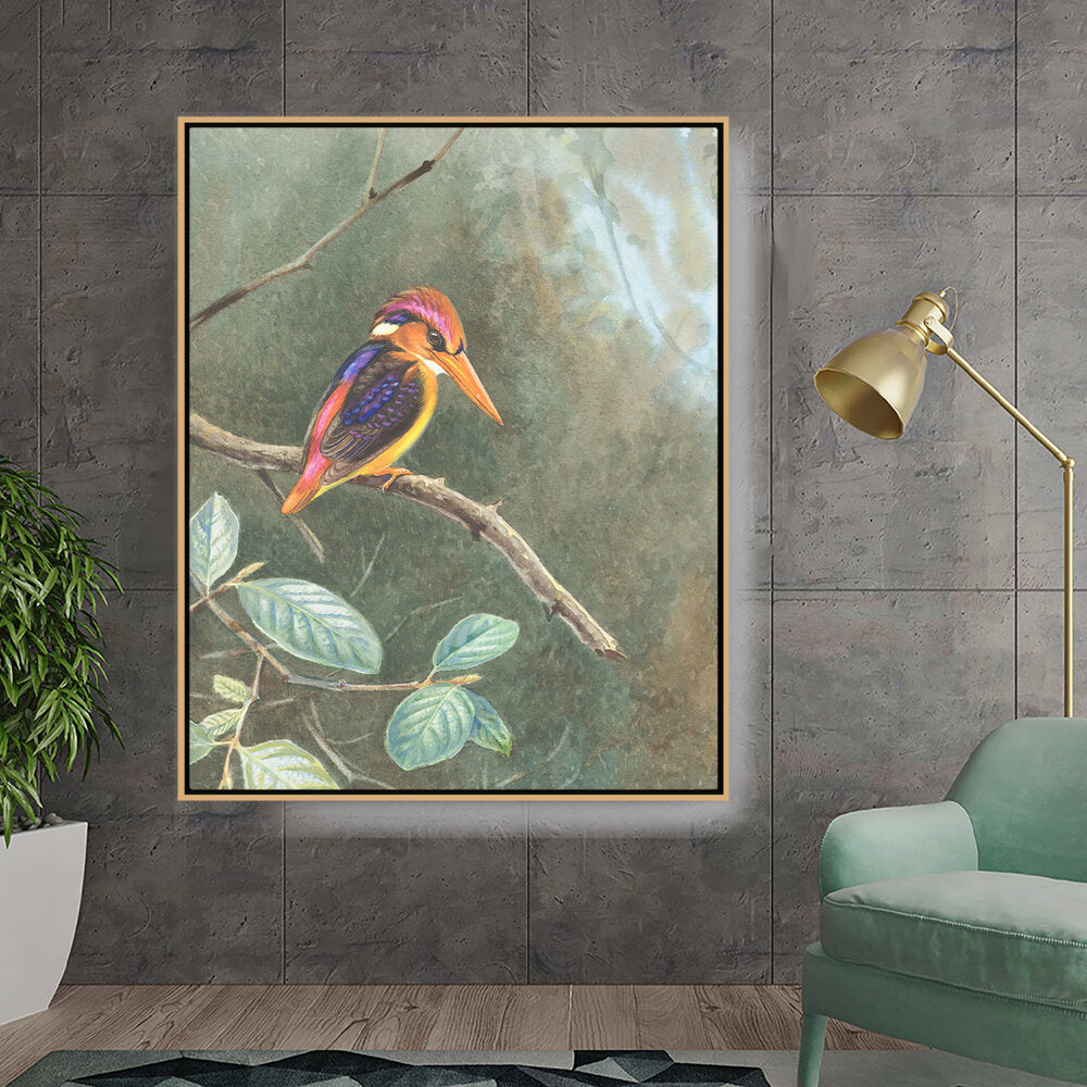 Painting Of Bird - FLOATING FRAME