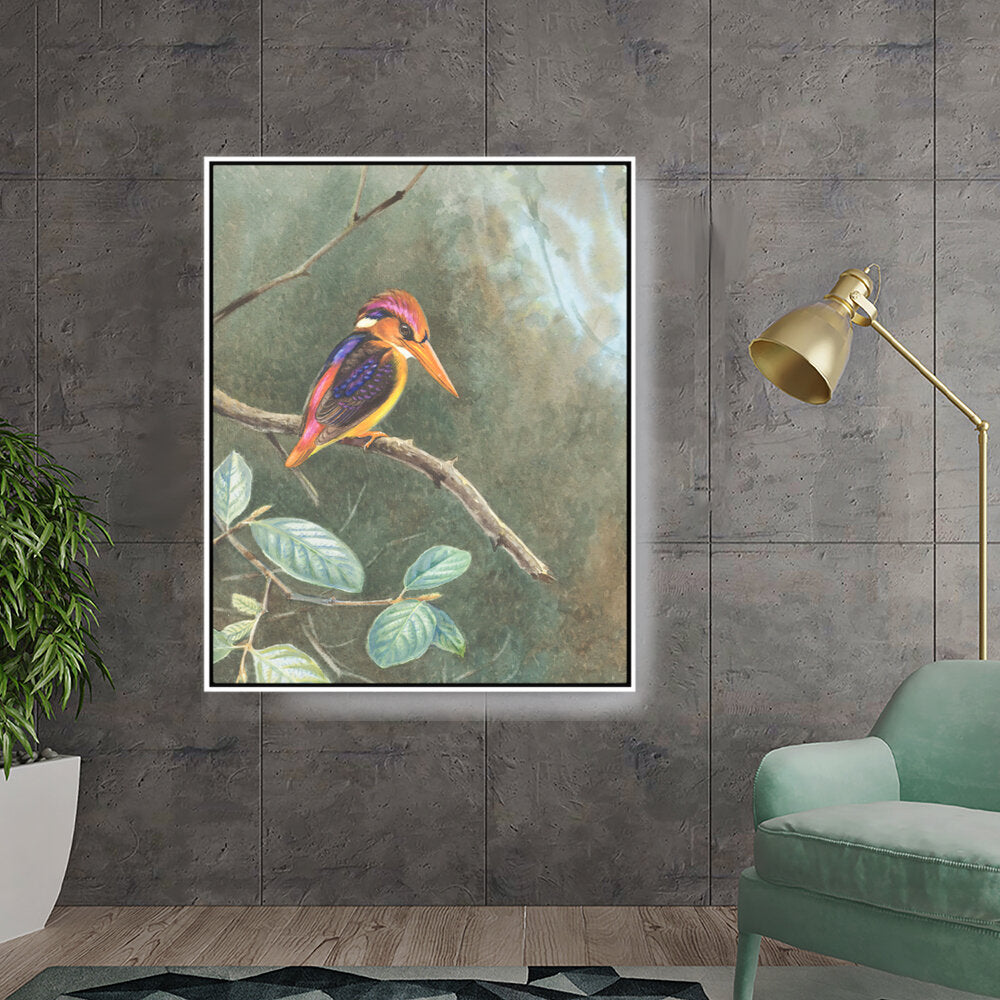 Painting Of Bird - FLOATING FRAME