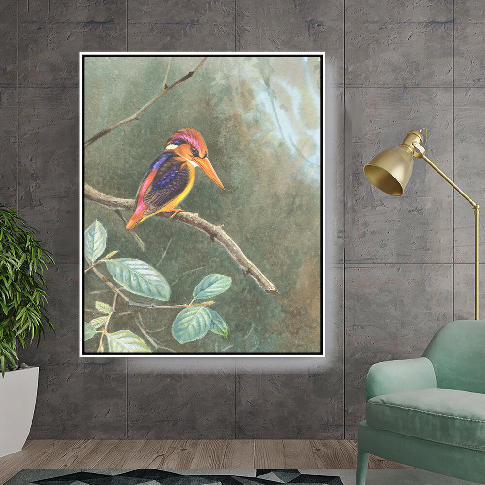 Painting Of Bird - FLOATING FRAME
