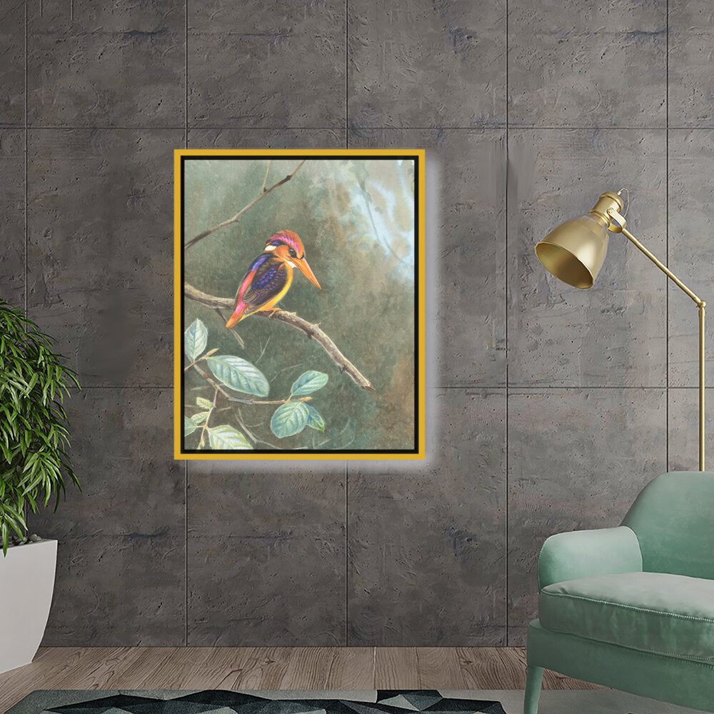 Painting Of Bird - FLOATING FRAME