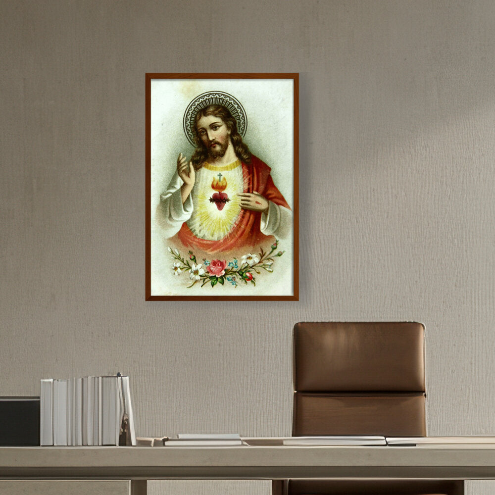 Jesus ƒ??Love One Anotherƒ?? - Framed Canvas