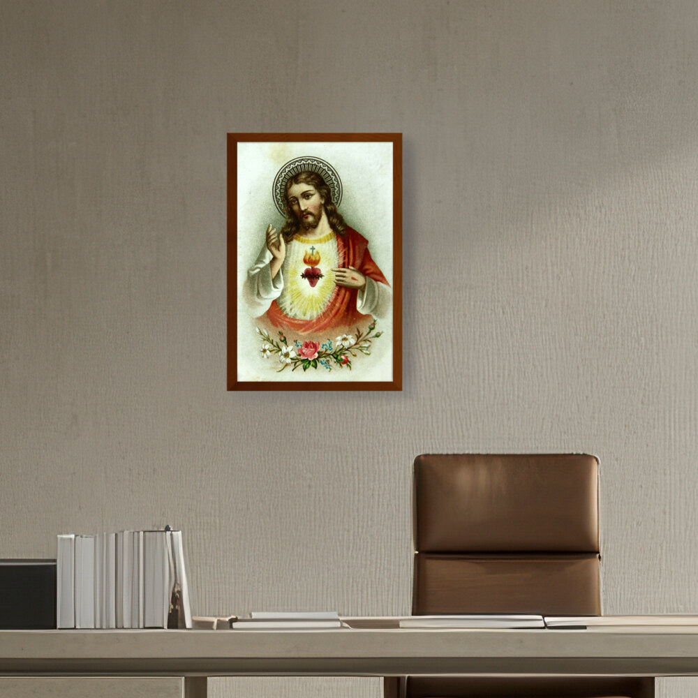Jesus ƒ??Love One Anotherƒ?? - Framed Canvas
