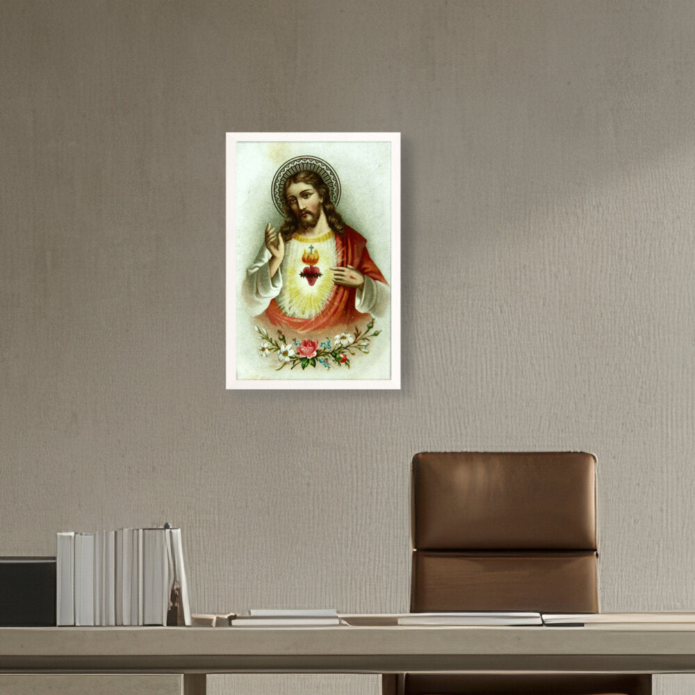 Jesus ƒ??Love One Anotherƒ?? - Framed Canvas