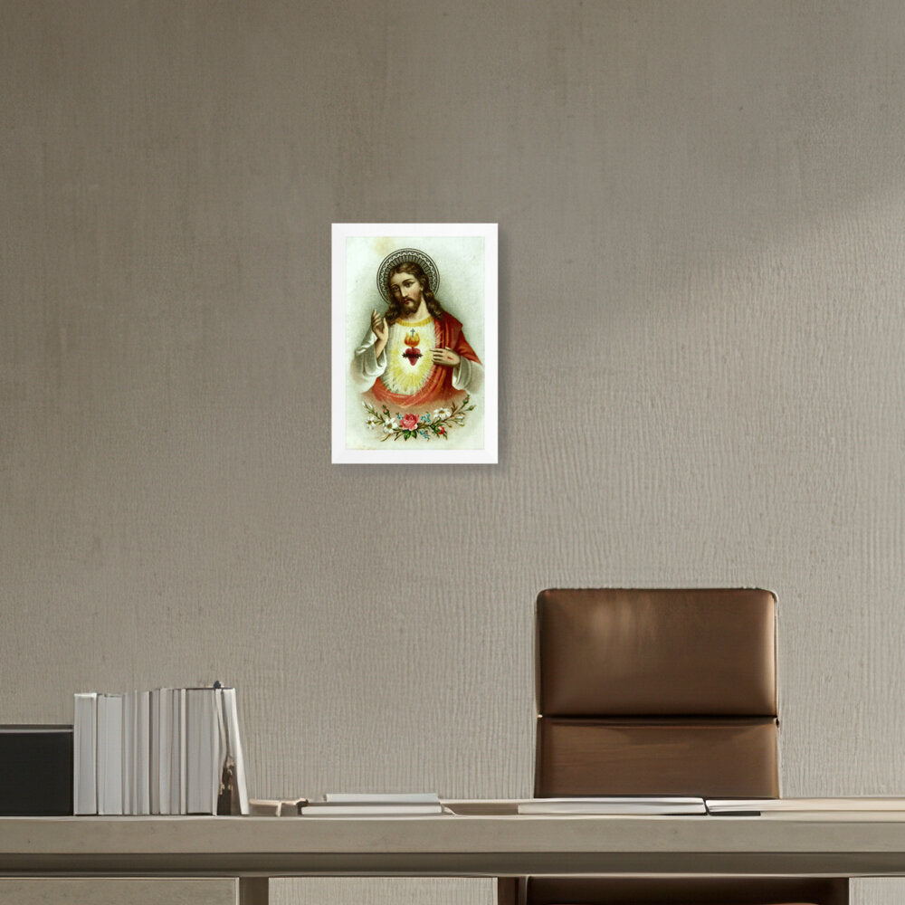 Jesus ƒ??Love One Anotherƒ?? - Framed Canvas