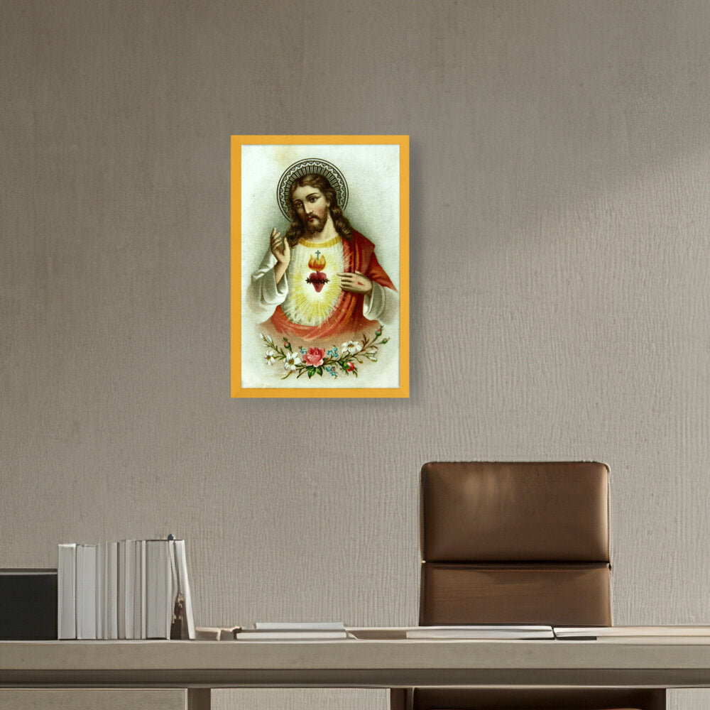 Jesus ƒ??Love One Anotherƒ?? - Framed Canvas