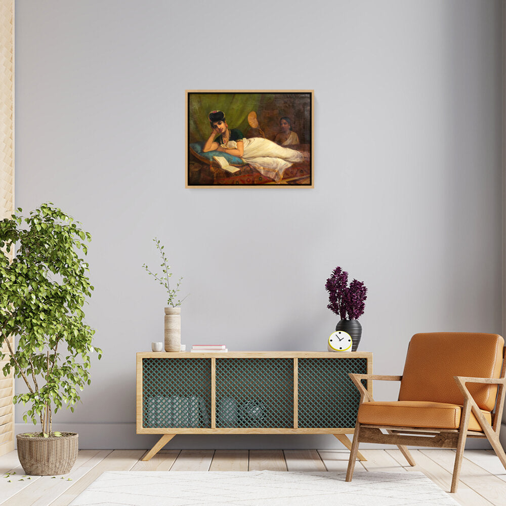 Reclining Nair Lady - FLOATING FRAME
