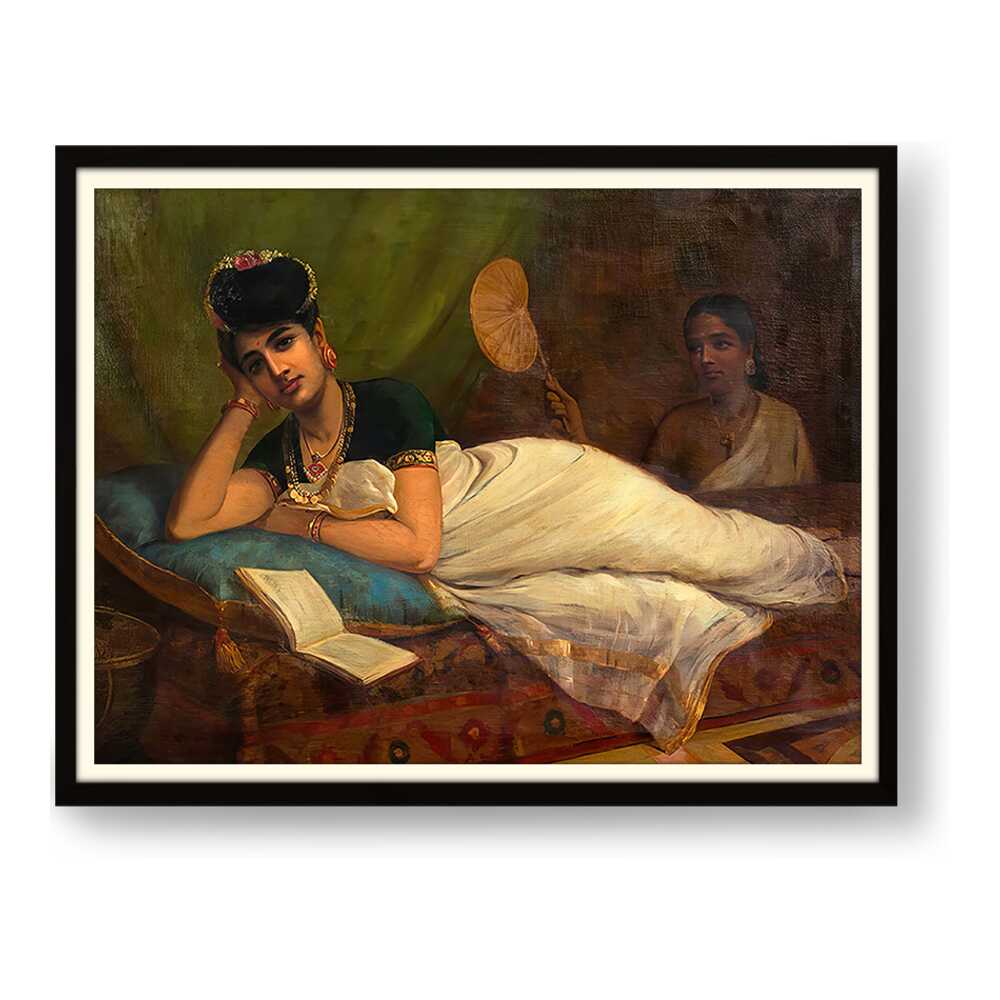 Reclining Nair Lady - WALL MOUNT FRAME