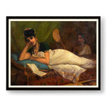 Reclining Nair Lady - WALL MOUNT FRAME