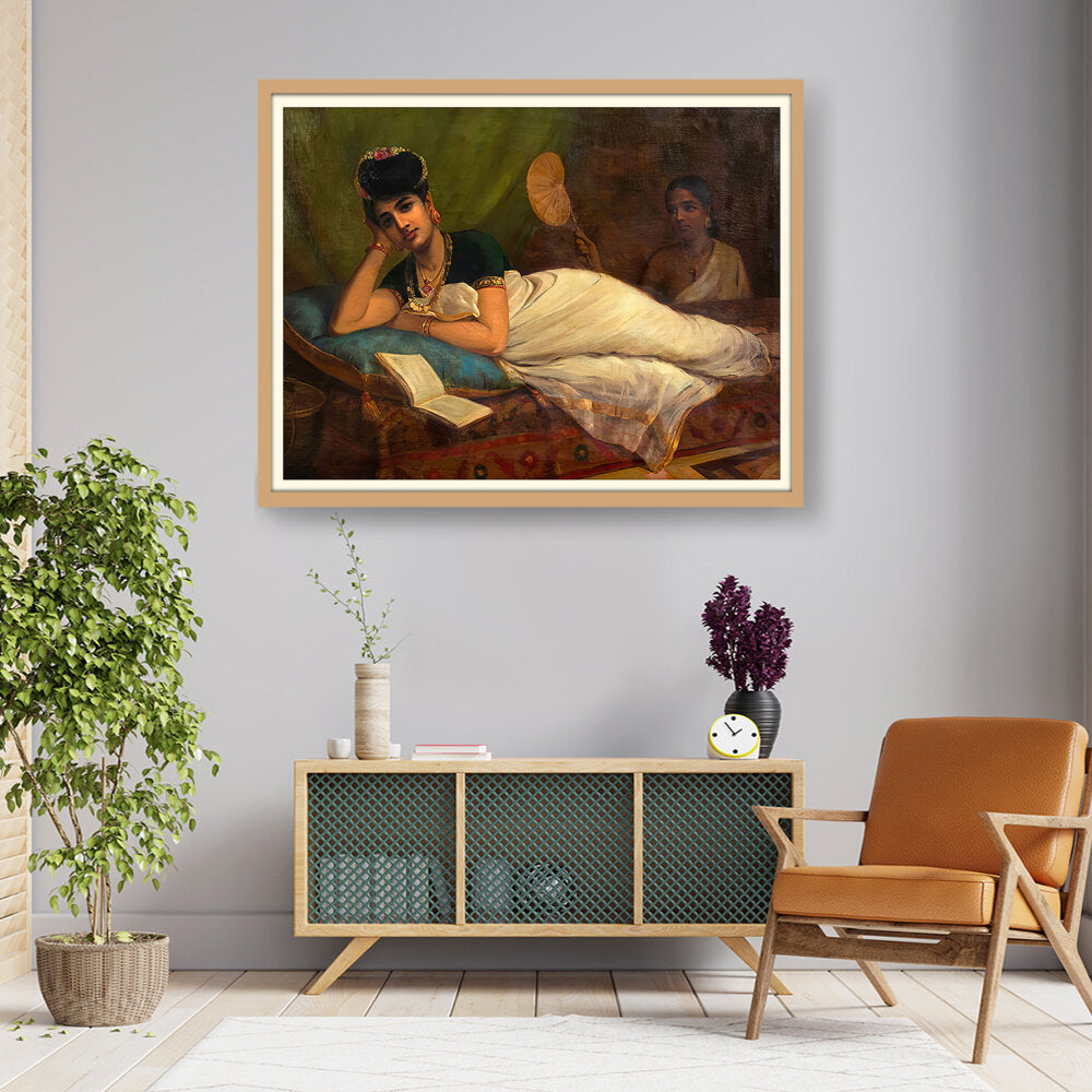 Reclining Nair Lady - WALL MOUNT FRAME