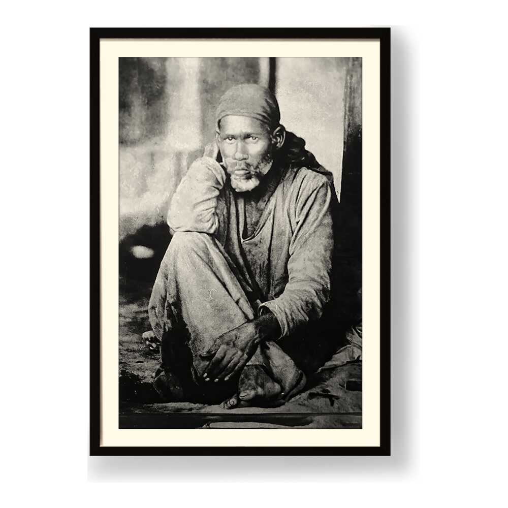 Sai Baba Of Shirdi Original Im - WALL MOUNT FRAME