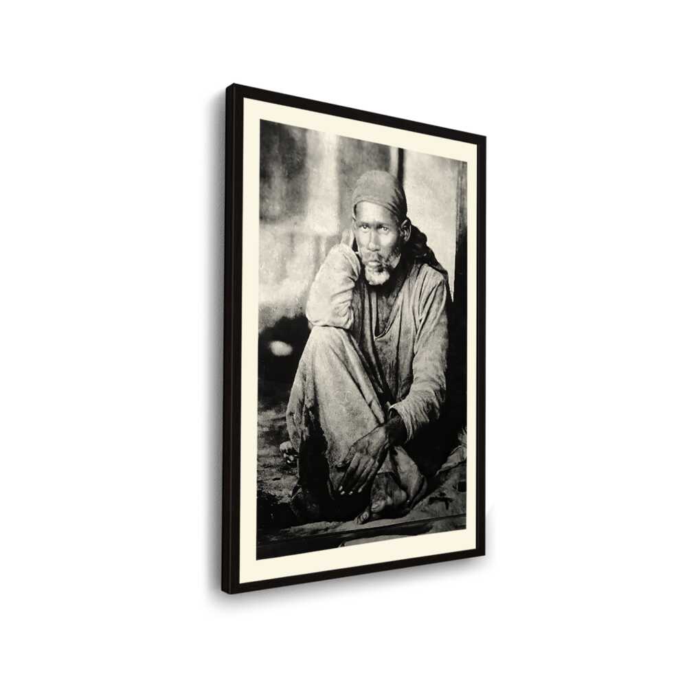 Sai Baba Of Shirdi Original Im - WALL MOUNT FRAME