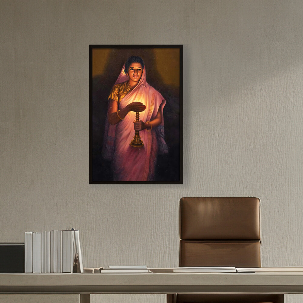 Glow Of Hope - Framed Canvas