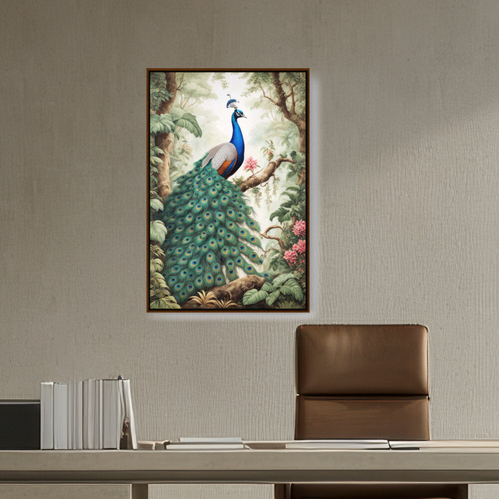 Peacock - FLOATING FRAME