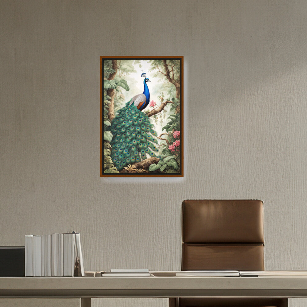 Peacock - FLOATING FRAME