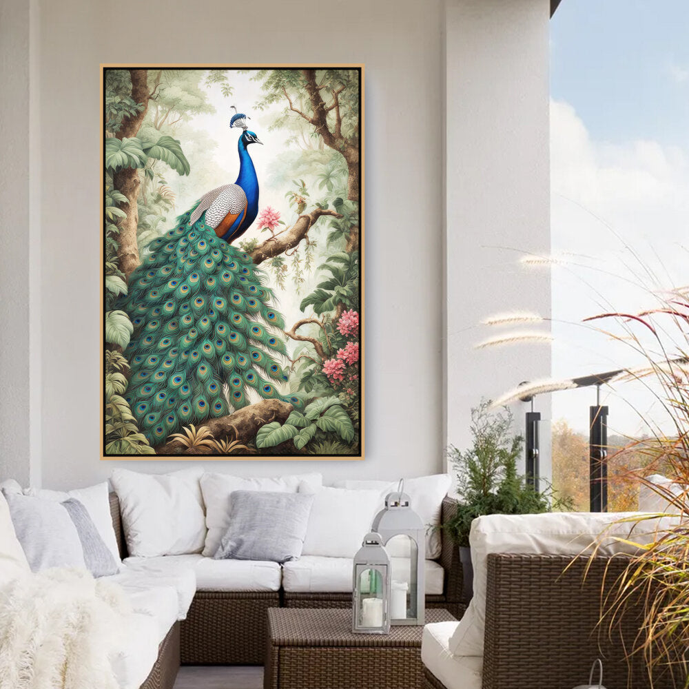 Peacock - FLOATING FRAME