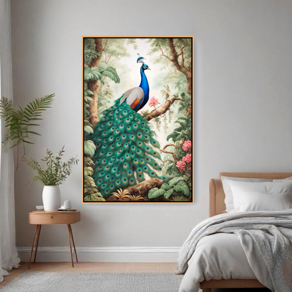 Peacock - FLOATING FRAME