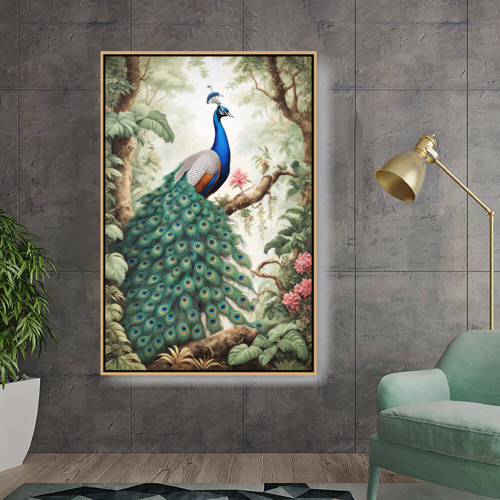 Peacock - FLOATING FRAME