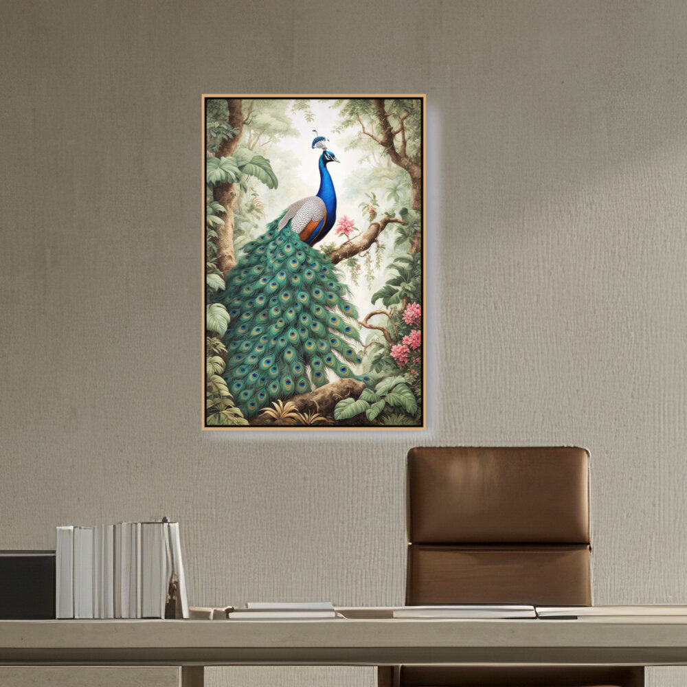 Peacock - FLOATING FRAME