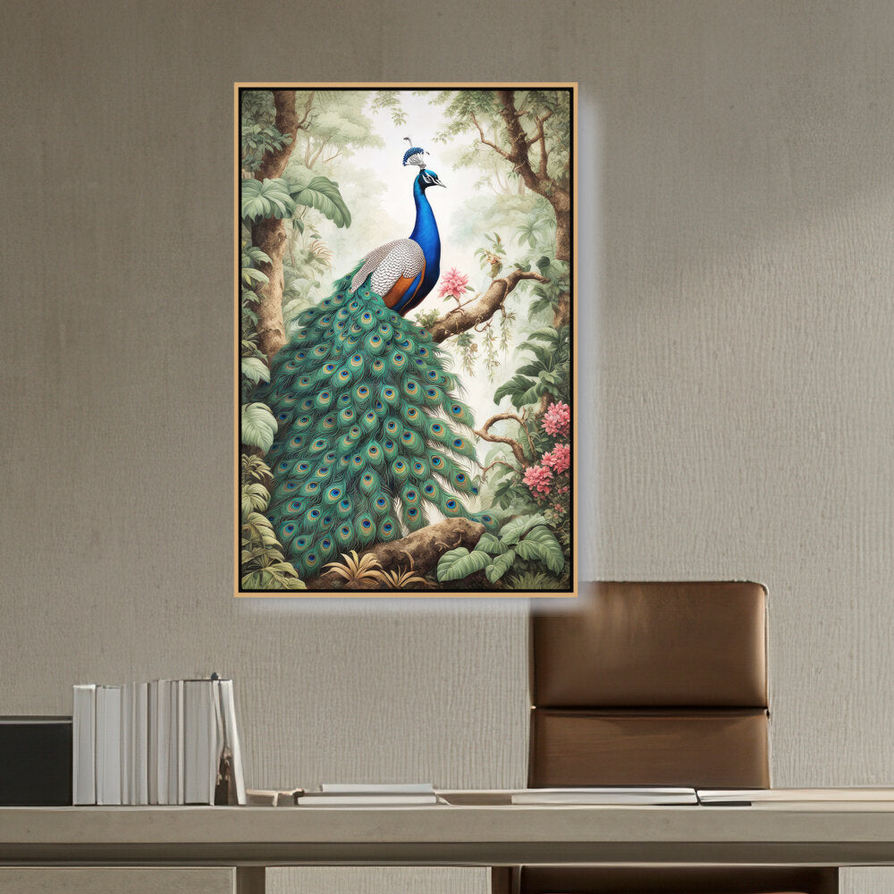 Peacock - FLOATING FRAME