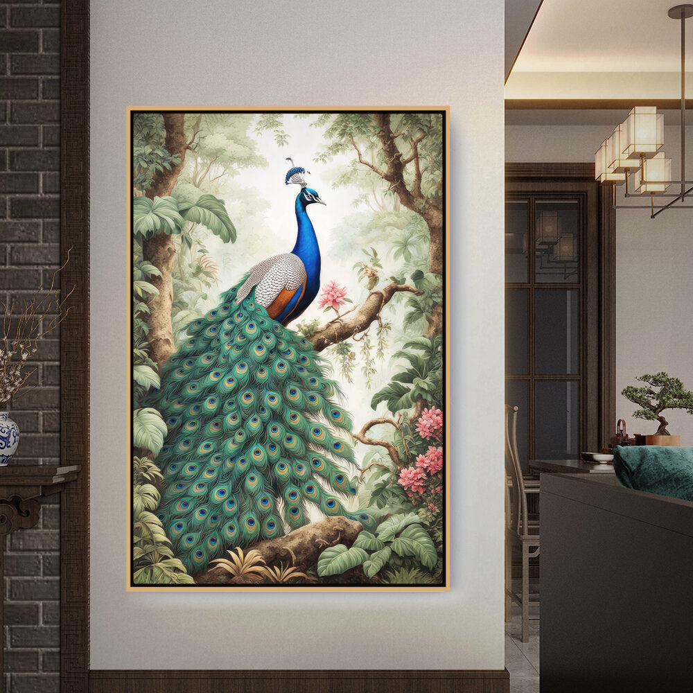 Peacock - FLOATING FRAME