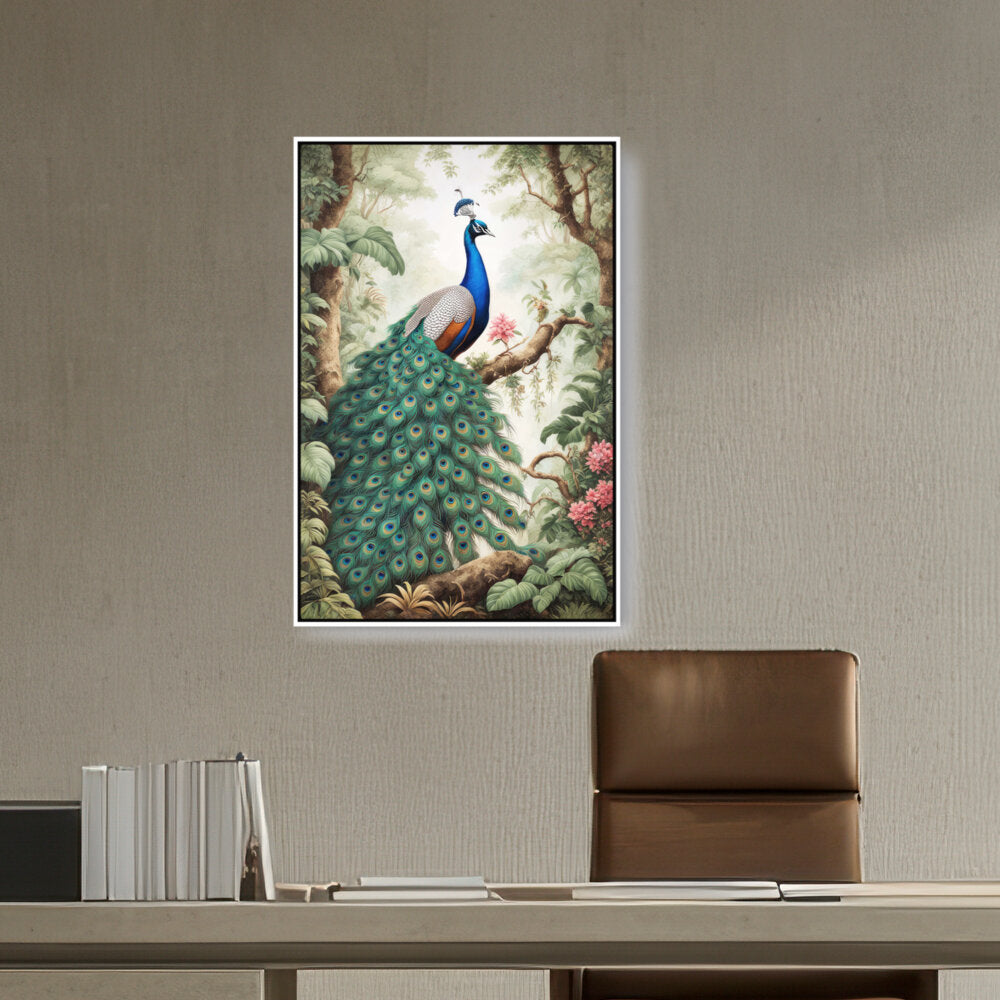 Peacock - FLOATING FRAME