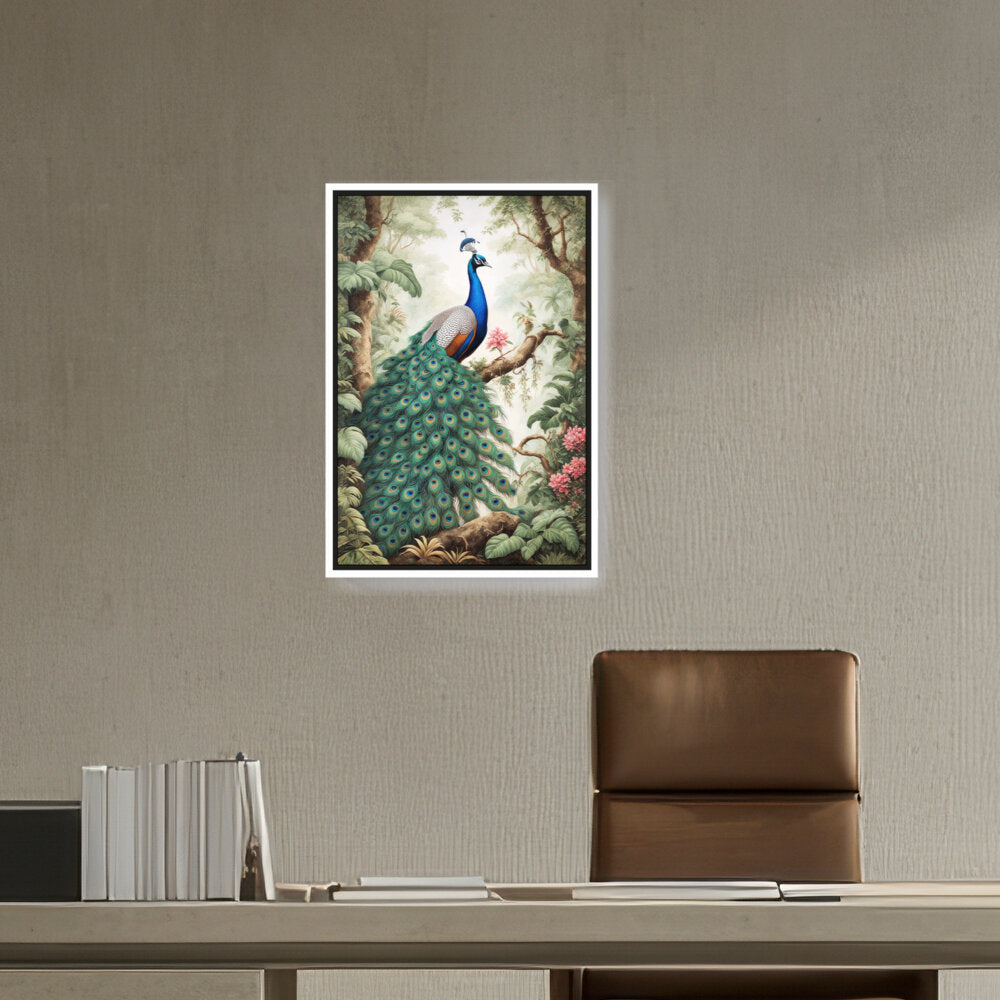 Peacock - FLOATING FRAME