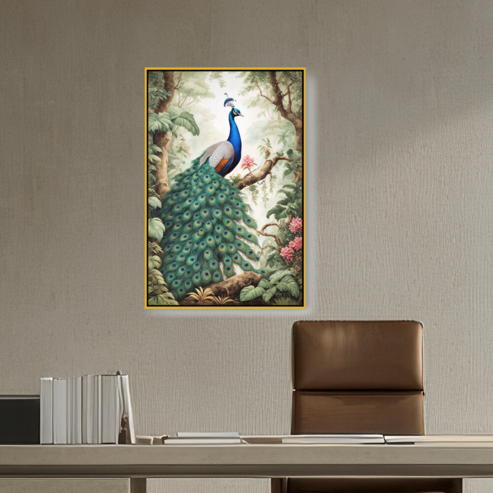 Peacock - FLOATING FRAME