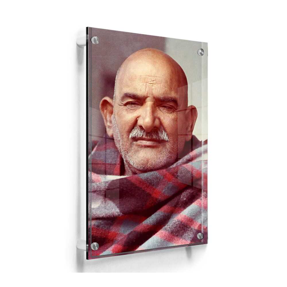 Portrait Of Neem Karoli Baba - Acrylic Wall Photo