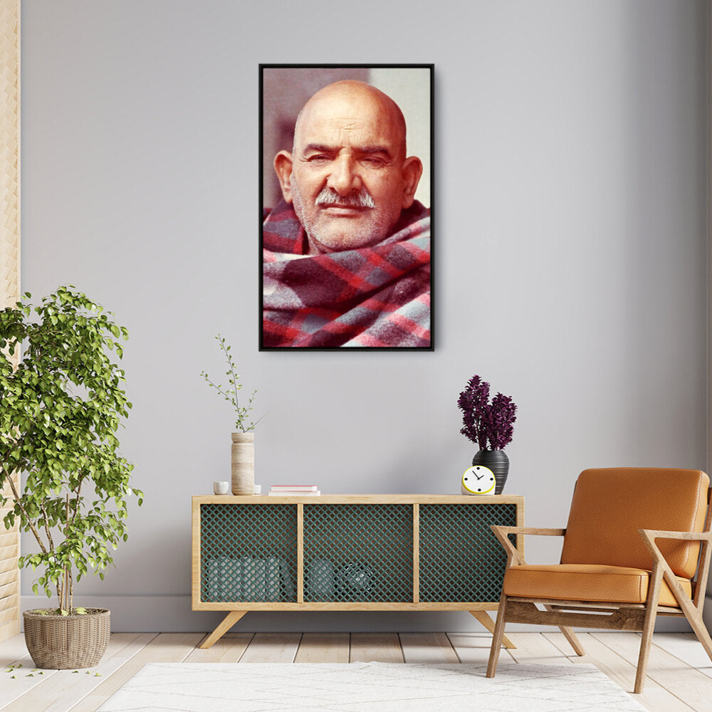 Portrait Of Neem Karoli Baba - FLOATING FRAME