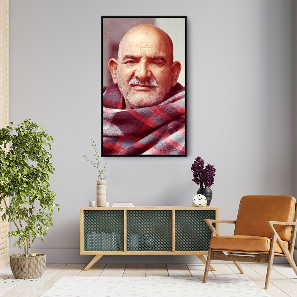 Portrait Of Neem Karoli Baba - FLOATING FRAME