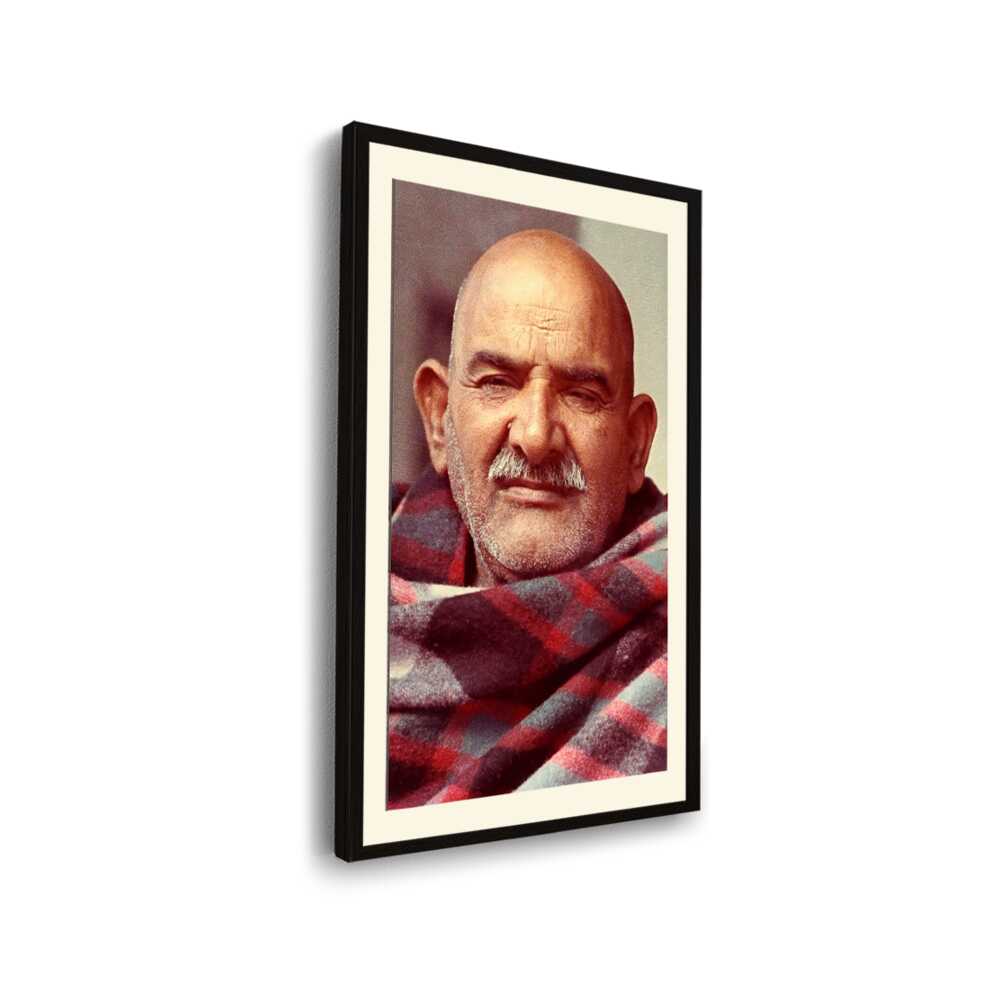 Portrait Of Neem Karoli Baba - WALL MOUNT FRAME