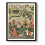 Indian Raga Painting - WALL MOUNT FRAME