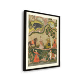 Indian Raga Painting - WALL MOUNT FRAME