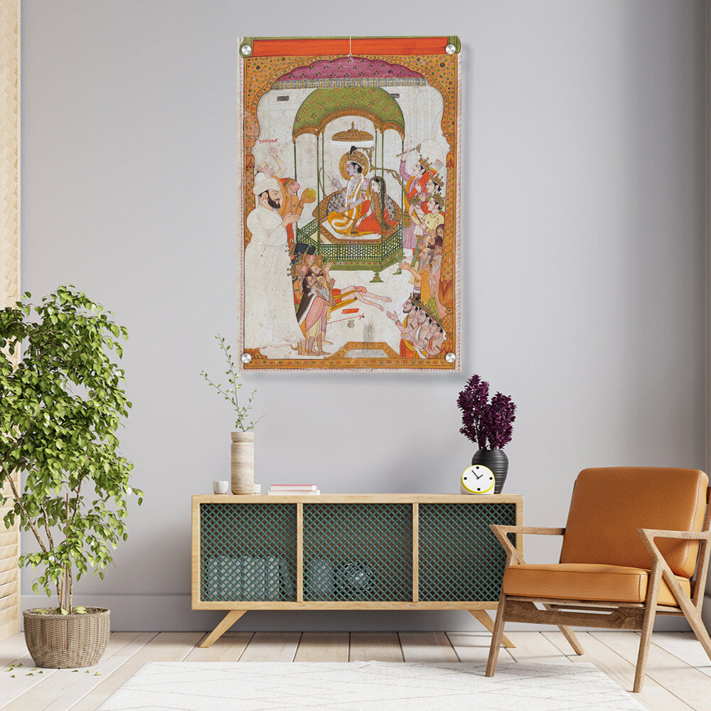 Picasoul - Artist - Rama And Sita - Acrylic Wall Photo