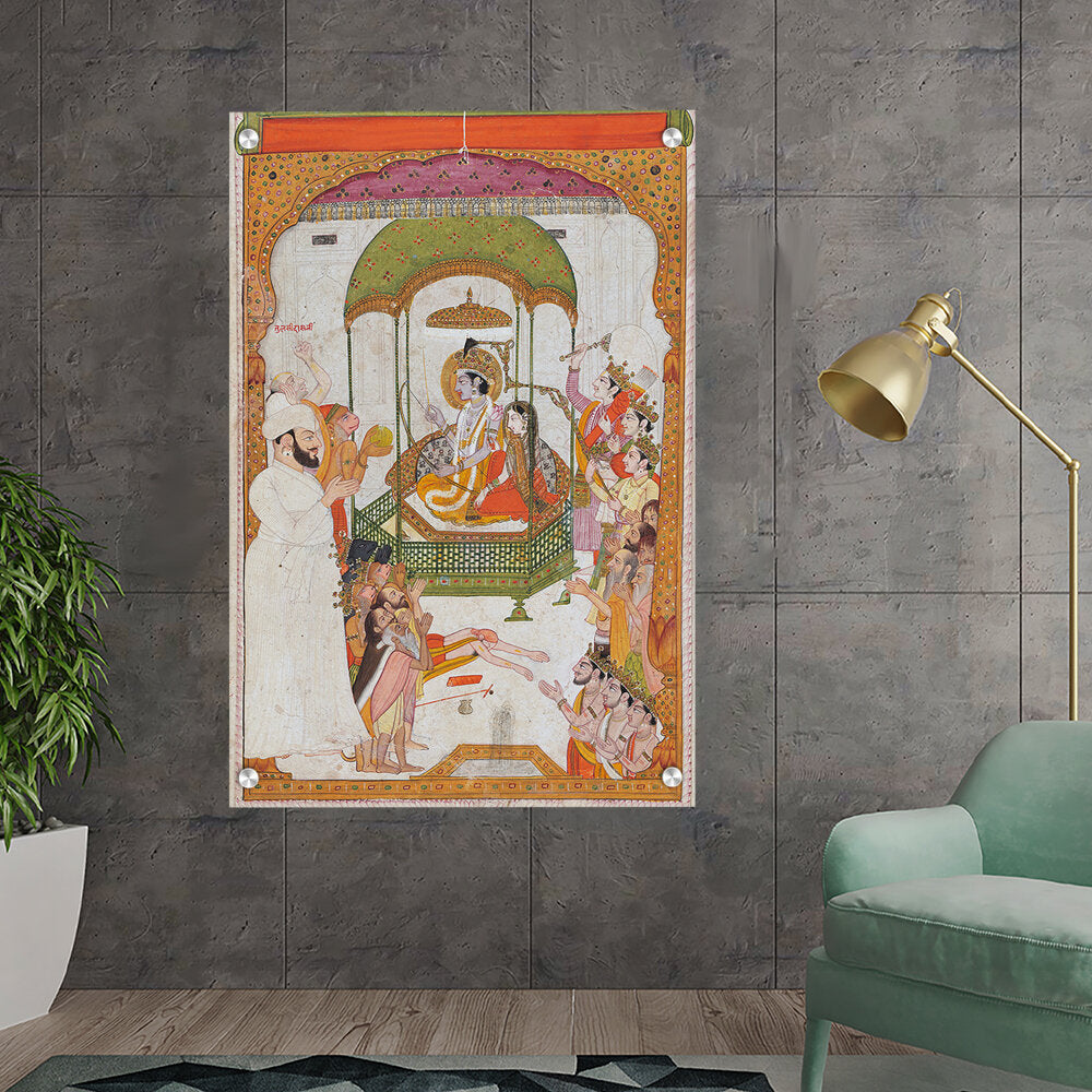 Rama And Sita - Acrylic Wall Photo