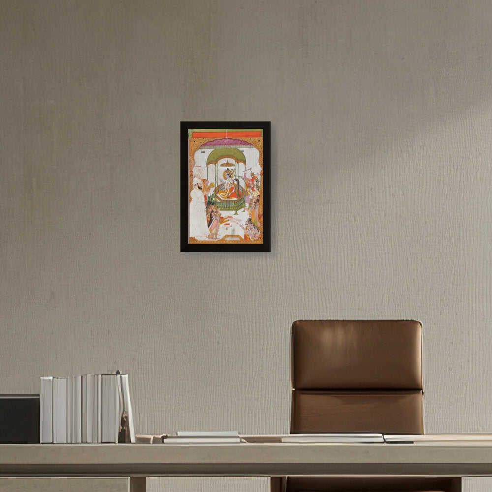 Rama And Sita - Framed Canvas