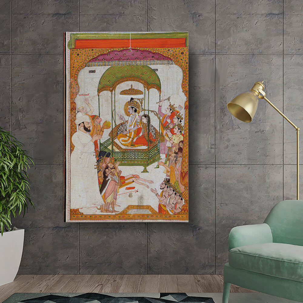 Rama And Sita - Wall Canvas