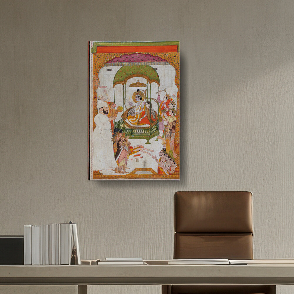 Rama And Sita - Wall Canvas