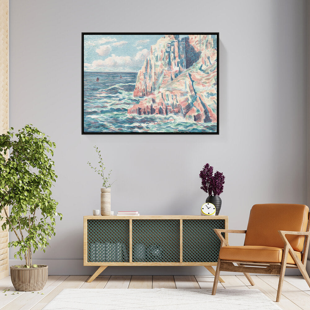 The Sea At Camaret - FLOATING FRAME
