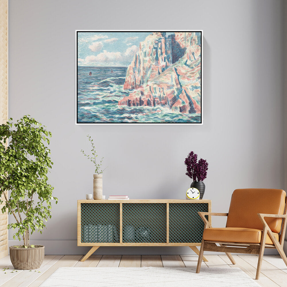 The Sea At Camaret - FLOATING FRAME