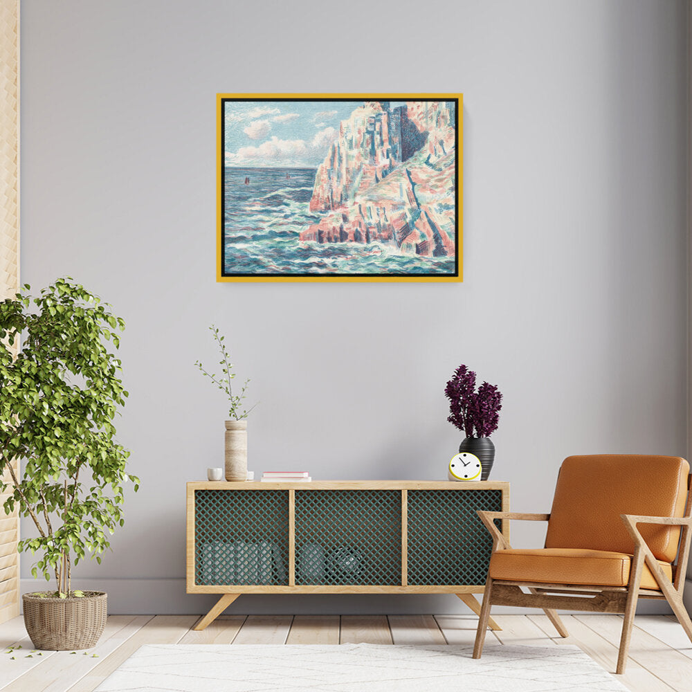 The Sea At Camaret - FLOATING FRAME
